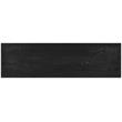 Maklaine Mid-Century Modern Solid Black Oak Finish Console Table