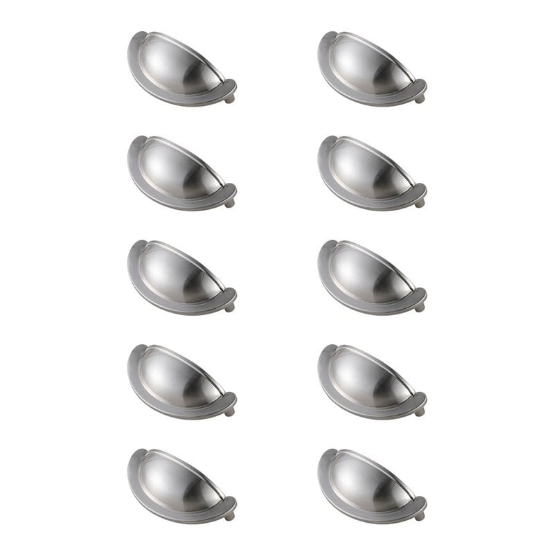 Maklaine Zinc Alloy Cup Bar Pull Multipack in Nickel (Set of 10)