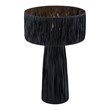 Maklaine Modern / Contemporary Raffia Fabric Black Table Lamp