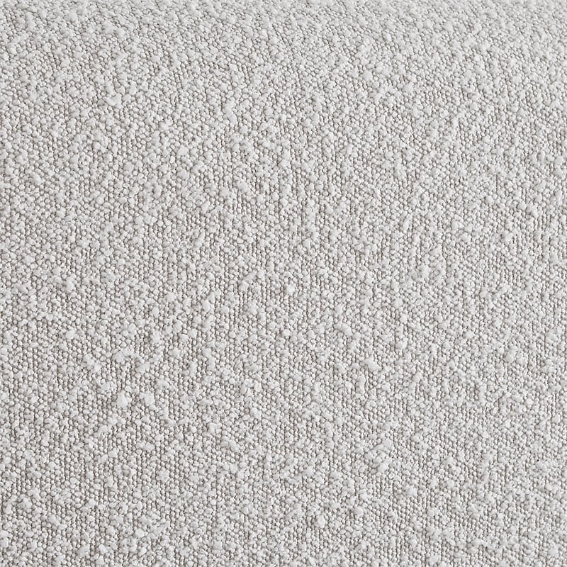 Maklaine Modern / Contemporary Cream Finish Boucle Fabric Full Bed