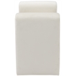 Maklaine Modern / Contemporary Soft Cream Finish Velvet Bench
