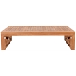 Maklaine Modern / Contemporary Natural Teak Outdoor Coffee Table