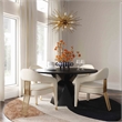 Maklaine Transitional Cream Boucle Textural Boucle Upholstered Dining Chair