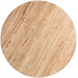Maklaine Modern / Contemporary Beige Travertine Stone Coffee Table