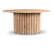 Maklaine Modern / Contemporary Beige Travertine Stone Coffee Table