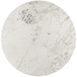 Maklaine Modern / Contemporary White Finish Marble Dining Table