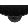 Maklaine Modern / Contemporary Black Finish Marble Coffee Table