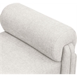 Maklaine Modern / Contemporary Soft Beige Polyester Fabric Bench