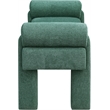 Maklaine Modern / Contemporary Soft Green Polyester Fabric Bench