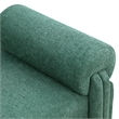 Maklaine Modern / Contemporary Soft Green Polyester Fabric Bench