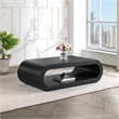 Maklaine Engineered Wood Modern / Contemporary Black Coffee Table