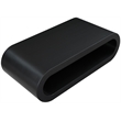 Maklaine Engineered Wood Modern / Contemporary Black Coffee Table