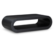 Maklaine Engineered Wood Modern / Contemporary Black Coffee Table