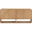 Maklaine Engineered Wood Mid-Century Natural Sideboard/Buffet