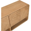 Maklaine Engineered Wood Mid-Century Natural Sideboard/Buffet