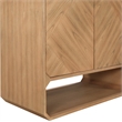 Maklaine Engineered Wood Mid-Century Natural Sideboard/Buffet