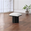 Maklaine Modern / Contemporary Cream Boucle Fabric Bench/Stool