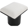 Maklaine Modern / Contemporary Cream Boucle Fabric Bench/Stool