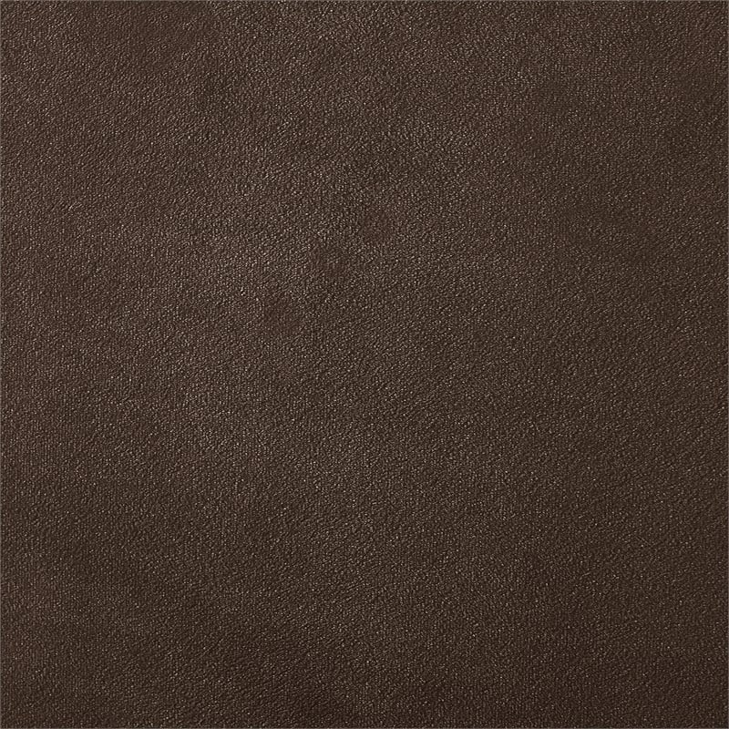Maklaine Modern / Contemporary Soft Brown Finish Velvet King Bed