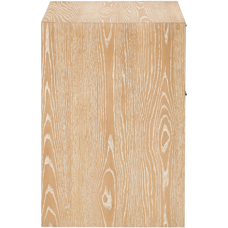 Maklaine Engineered Wood Modern / Contemporary Natural Night Stand