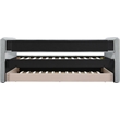 Maklaine Contemporary Grey Linen Textured Fabric Twin Daybed
