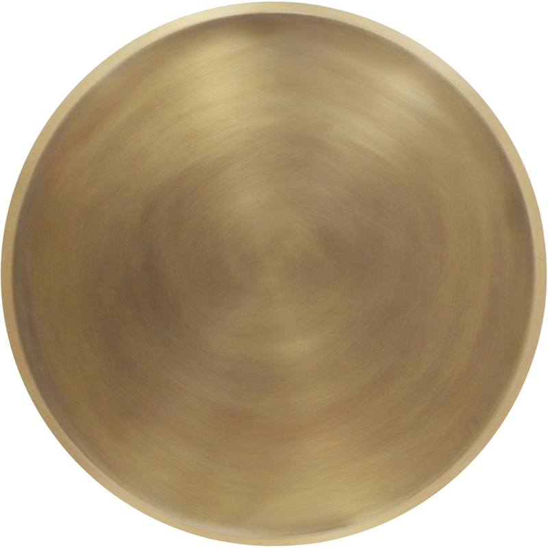 Maklaine Modern / Contemporary Gold Finish Iron Metal Coffee Table