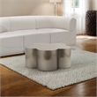 Maklaine Modern / Contemporary Silver Finish Iron Coffee Table