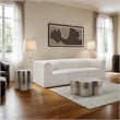Maklaine Modern / Contemporary Silver Finish Iron Coffee Table