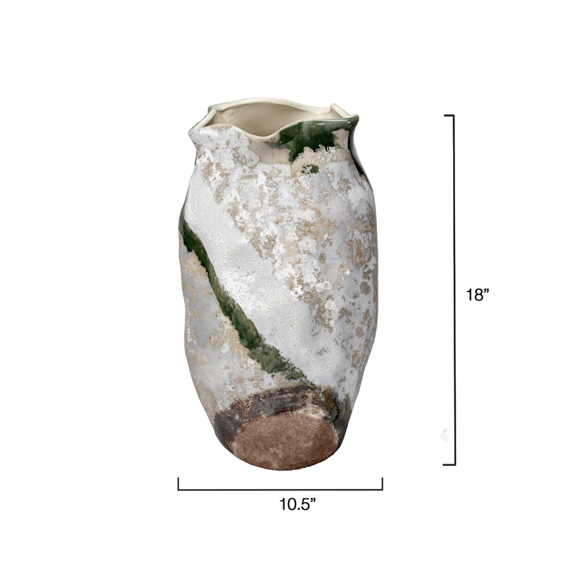 Maklaine Modern / Contemporary Ceramic Decorative Vase Large