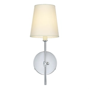 Maklaine Modern / Contemporary 5.5&quot Wall Sconce In Chrome Finish