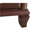 Maklaine Engineered Wood Transitional 6 Drawer Chest in Cappuccino