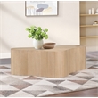 Maklaine Engineered Wood Modern / Contemporary Natural Coffee Table