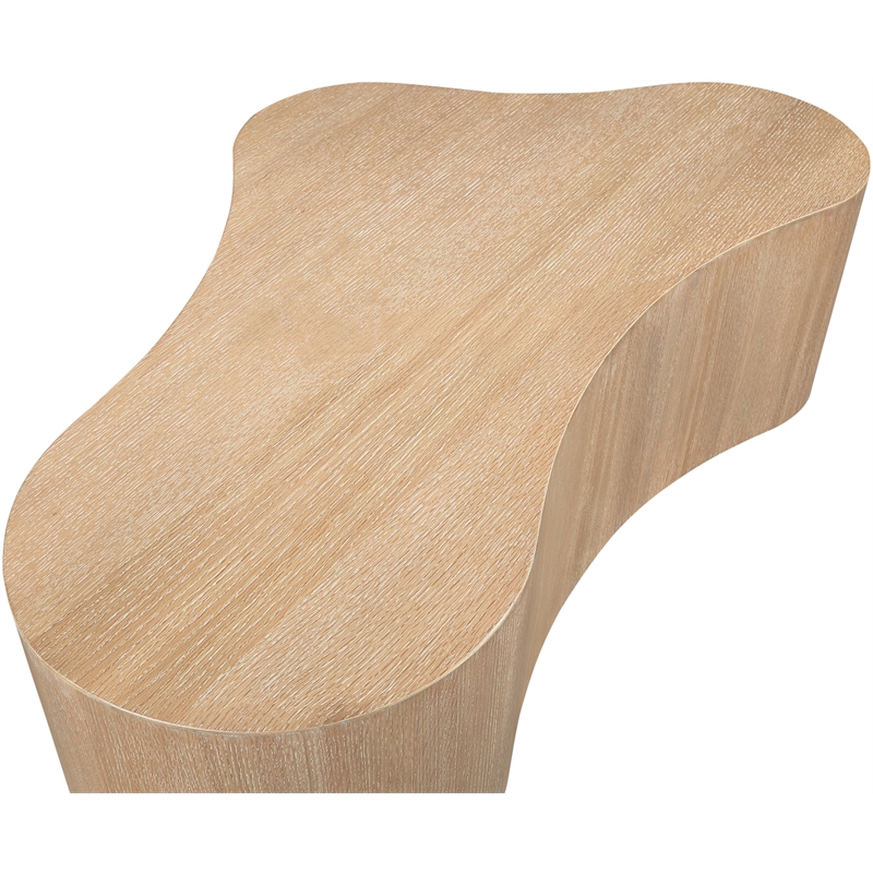 Maklaine Engineered Wood Modern / Contemporary Natural Coffee Table