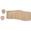 Maklaine Engineered Wood Modern / Contemporary Natural Coffee Table