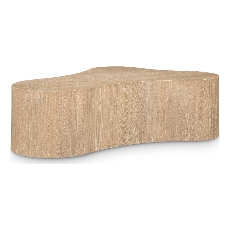 Maklaine Engineered Wood Modern / Contemporary Natural Coffee Table