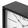 Maklaine Contemporary Black Metal Rectangular Vintage Styled Table Clock