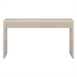 Maklaine Engineered Wood Alder White Console Table Rectangular Easy Assembly 55