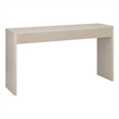 Maklaine Engineered Wood Alder White Console Table Rectangular Easy Assembly 55