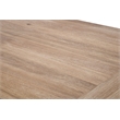 Maklaine Rustic Natural Wood Extendable Dining Table with 2 Removeable Leaves