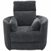 Glider Recliner/Fabric Black