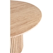 Maklaine Contemporary Natural Beige Travertine Stone Dining Table