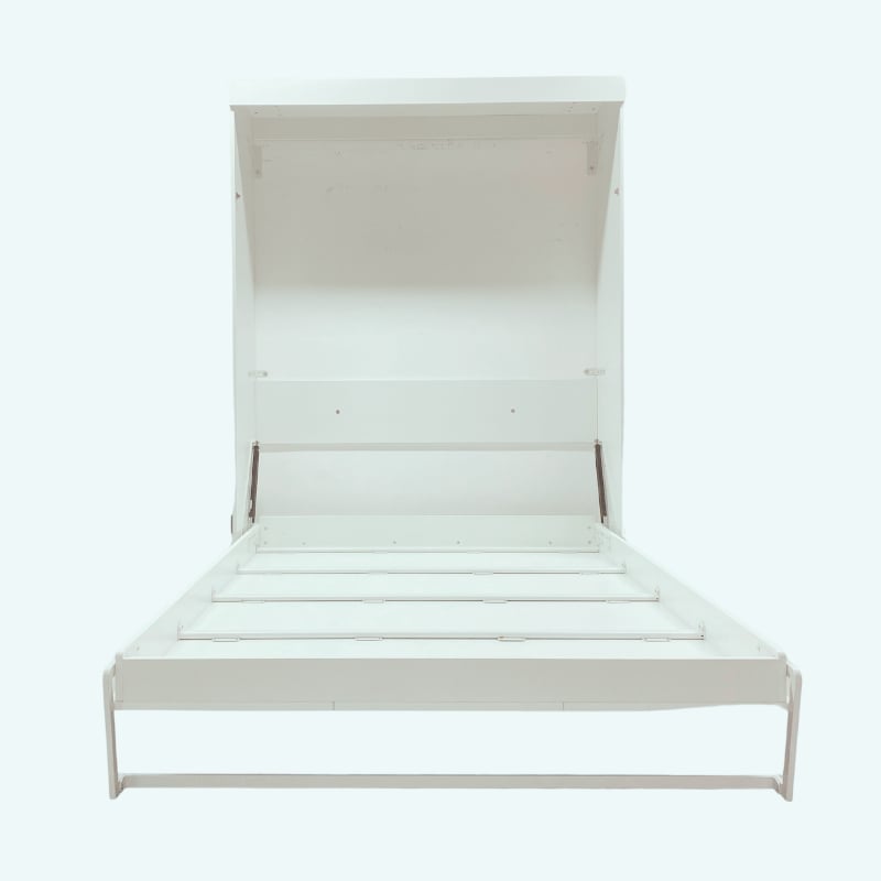 Maklaine Contemporary 65-inch Queen Murphy Bed Sturdy in White