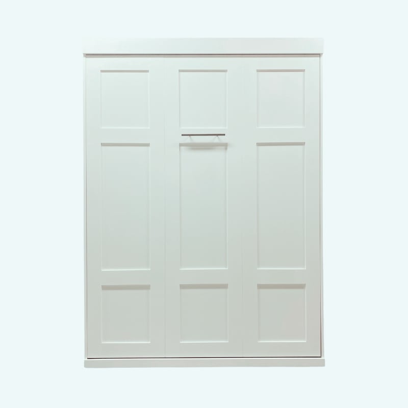 Maklaine Contemporary 65-inch Queen Murphy Bed Sturdy in White