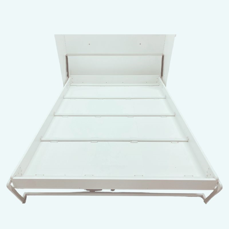 Maklaine Contemporary Queen Murphy Bed 65-inch Space-Saving in White