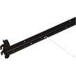 Maklaine Contemporary Stainless Steel Hook On Bed Rails Twin/Full in Coffee
