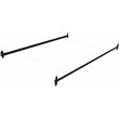 Maklaine Contemporary Stainless Steel Hook On Bed Rails Twin/Full in Coffee