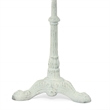 Maklaine Modern Rustic Wood Bistro Table in Whitewash Finish