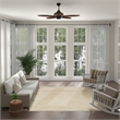Maklaine Contemporary 10' x 14' Ivory Gold Polypropylene Area Rug