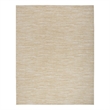 Maklaine Contemporary 10' x 14' Ivory Gold Polypropylene Area Rug