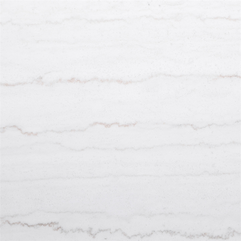 Maklaine Marble White Coffee Table Round Textured Durable 35